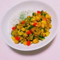 まあまま☆0403's cooksnap of when they made 夏野菜とお豆さんのドライカレー.