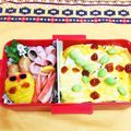 きょんこ☘'s cooksnap of when they made カレー好き男子に♪オムカレー弁当.