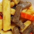 クック96ZVUY☆'s cooksnap of when they made 節約！じゃがいもとこんにゃくのきんぴら風.