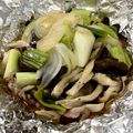 MASATO♬'s cooksnap of when they made 霜降りひらたけの簡単ホイル焼き.