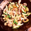 mo5562's cooksnap of when they made 簡単なのに激ウマ！豚キムチきゅうり入り.