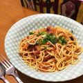 クックJSWLL1☆'s cooksnap of when they made サバ水煮缶のトマトパスタ♬ レシピ本掲載.