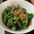 あかまるこ。's cooksnap of when they made 時短簡単いんげん豆の胡麻和え.