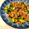わっははは's cooksnap of when they made 豚こまとキュウリの和風炒め.