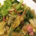 はに333's cooksnap of when they made 大量消費★レタスのペペロンチーノ風炒め.