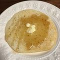 ♪でこ♪'s cooksnap of when they made ホエーとHMのみ☆真っ白なパンケーキ♡.