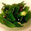 クックAY220G☆'s cooksnap of when they made 【農家のレシピ】オクラの梅和え.