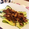 セリナオ's cooksnap of when they made きゅうりとカリカリ豚のわさびドレッシング.