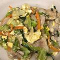 まゆまルイ's cooksnap of when they made ☆豚肉 キャベツ ニラ 卵 炒め☆.