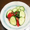 おにぎり99's cooksnap of when they made 夏に簡単☆きゅうりとトマトの青じそマリネ.