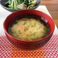 ちゃぴ♥'s cooksnap of when they made ニラと人参のお味噌汁.