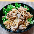 toshi♫'s cooksnap of when they made さっぱり☆大根おろしのしょうが焼き丼.