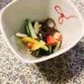 yesmama's cooksnap of when they made ✿カラフルもずく酢✿.