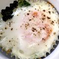 maruko1975's cooksnap of when they made 簡単！ほうれん草のココット。お弁当にも！.
