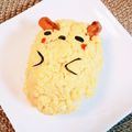 ＊sunlight＊'s cooksnap of when they made 炒り卵をまとった卵型のお握り♪.