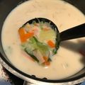 ihn_48's cooksnap of when they made ✿野菜たっぷり中華豆乳スープ✿.
