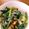 まりょーちゃん's cooksnap of when they made お浸しに飽きたら小松菜とツナマヨ.