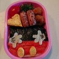 めぇー☆'s cooksnap of when they made 簡単キャラ弁☆ミッキーの可愛い体のり弁★.