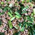 クックSZN52J☆'s cooksnap of when they made 鶏ひき肉と小松菜の味噌炒め.