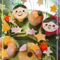 とらぴぴ♪'s cooksnap of when they made 彦星と織姫の七夕キャラ弁　ひな祭りにも♪.