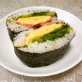 ＠迷子＠'s cooksnap of when they made 手軽な朝定食☆BLTおにぎらず.
