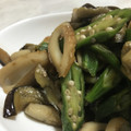 una©️'s cooksnap of when they made 茄子とオクラとちくわの照り焼き.