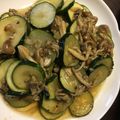 にゃろにゃろめ's cooksnap of when they made ズッキーニと鶏肉のポン酢炒め.