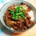 まぶたん's cooksnap of when they made 豚こま切れ肉で簡単。甘辛しょうが焼き丼！.