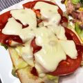 ばやし's cooksnap of when they made サラダの残りで♪トマトキャベツトースト.