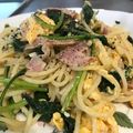 そうまママ☆'s cooksnap of when they made 【龍愛】ベーコンとほうれん草のパスタ.