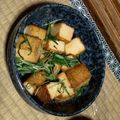 りんごⓒ's cooksnap of when they made 水菜と　厚揚げの　ガーリック醤油ソテー☆.
