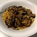 ＊たろもん＊'s cooksnap of when they made なすとひき肉の甘辛パスタ.