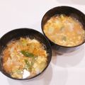 ゆにこーん☆'s cooksnap of when they made かき菜と葱の優しいかき玉お味噌汁.