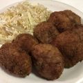 papikun's cooksnap of when they made ざくざくキャベツが軽くて甘いメンチカツ☆.
