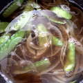 クックMTD1Y9☆'s cooksnap of when they made 簡単☆さやえんどう（絹さや）のかき玉汁.