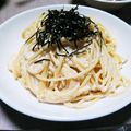 淙河結樹's cooksnap of when they made 簡単！白だしで濃厚明太子クリームパスタ.