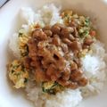 musumeダブル's cooksnap of when they made 栄養たっぷりマヨ納豆丼.