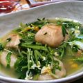 ぱっくまん★'s cooksnap of when they made 車麩と豆苗の卵とじ.