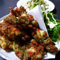 おらんでう～たん's cooksnap of when they made イカのゲソネギ ♪ 磯辺かき揚げ ♪.