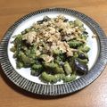 chi−ちゃん's cooksnap of when they made ナスとゴーヤのおかか味噌炒め>゜))彡.