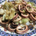 ともさと8888's cooksnap of when they made いかとキャベツのオイスター炒め.