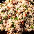 ame-ikuru's cooksnap of when they made 冷蔵庫の残り物でぱぱっと炒飯ランチ.