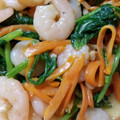 londondoro's cooksnap of when they made 簡単！ほうれん草とエビの中華炒め.