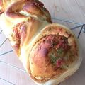 はのく's cooksnap of when they made お好み焼き粉でフワフワ味付きパン.