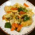 yukko2810's cooksnap of when they made 鳥むね肉と野菜のぽん酢炒め.