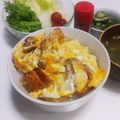 ☆★ケイト★☆'s cooksnap of when they made 鶏むね肉のカツ丼（大盛り）.