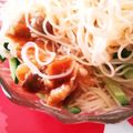 クックE2OHKS☆'s cooksnap of when they made ビビンバ風そうめん.