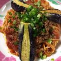 みちコロ's cooksnap of when they made ★なすとひき肉の辛味スパゲッティ★.