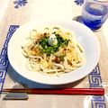 サガポー・愛してる♡'s cooksnap of when they made 梅と納豆と大根おろしの冷やしうどん.