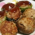 ばばばんrs's cooksnap of when they made 簡単ジューシーピーマン＆しいたけの肉詰め.